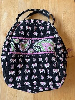 Vera Bradley Pink Elephant Print Lunch Box